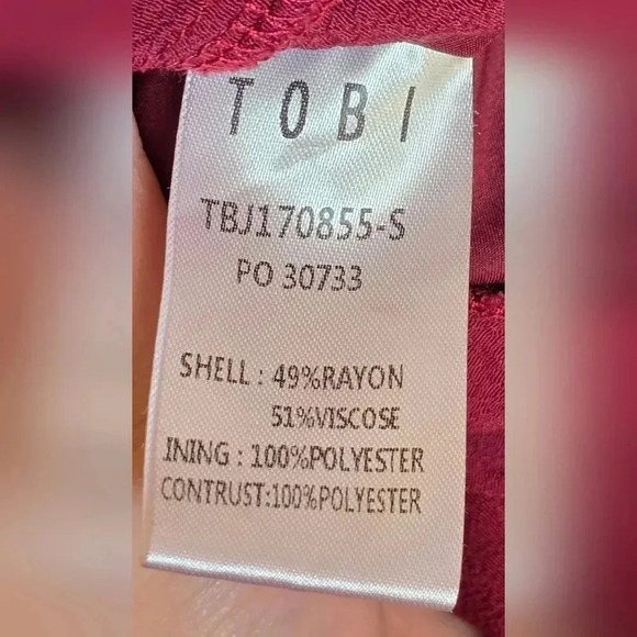 Tobi, Size L, Red Wine Romper - Picture 13 of 16